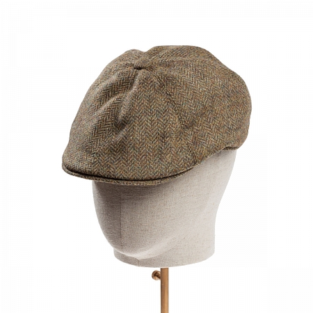 Dents Abraham Moon Herrinbone Driver's Cap Spruce