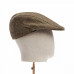 Dents Abraham Moon Herrinbone Tweed Flat Cap Brown