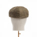 Dents Abraham Moon Herrinbone Tweed Flat Cap Brown