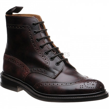 Tricker's Stow Burgundy Rubber Sole