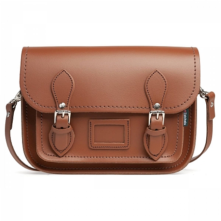 9-inch Classic Midi Satchel Chestnut